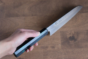 堺 孝行 なないろ VG10 33層 三徳包丁  180mm ABS樹脂(緑べっ甲)柄 - 清助刃物