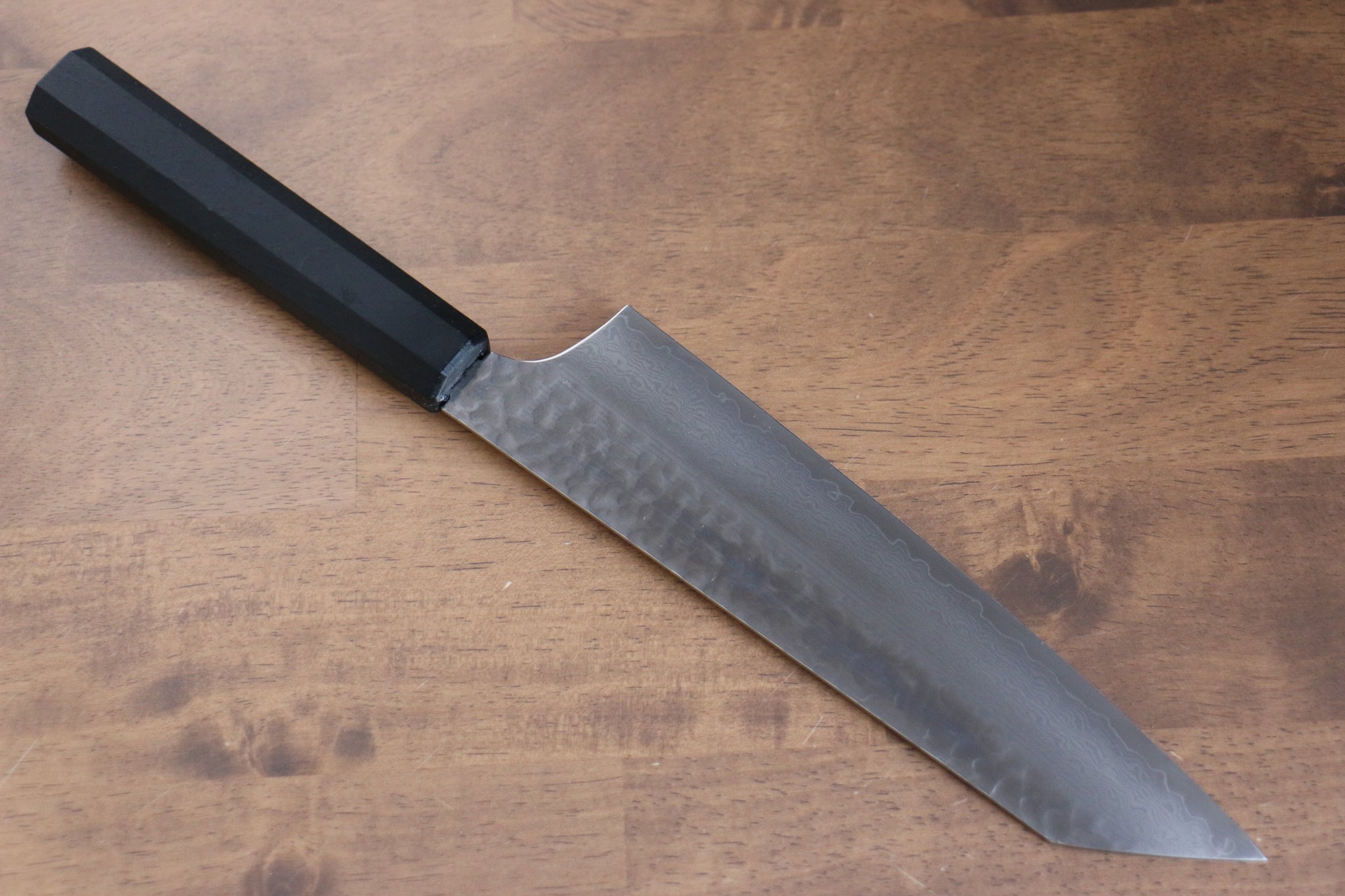 堺 孝行 なないろ VG10 33層 剣型牛刀包丁  190mm ABS樹脂(乾漆墨黒)柄 - 清助刃物