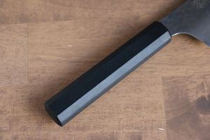 堺 孝行 なないろ VG10 33層 剣型牛刀包丁  190mm ABS樹脂(乾漆墨黒)柄 - 清助刃物