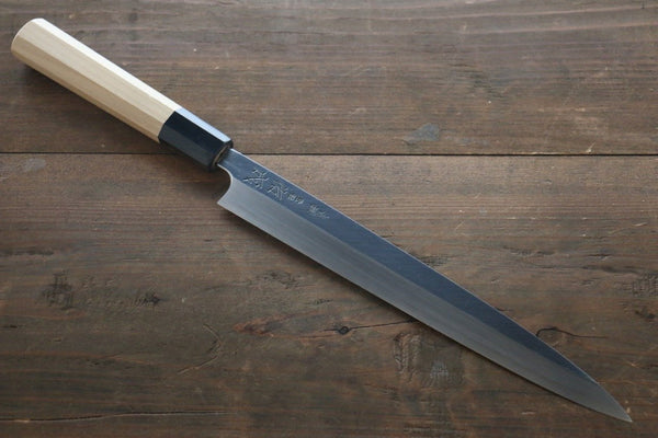 0122Z【未使用保管品】佑成 本霞青鋼 柳刃庖丁 300mm 包丁 本霞青鋼）柳刃刺身庖丁