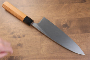 堺 孝行 白銀 INOX 鏡面仕上げ 出刃包丁  210mm イチイ柄 - 清助刃物