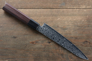 清助 AUS10 ダマスカス ペティーナイフ  150mm 紫檀柄 - 清助刃物