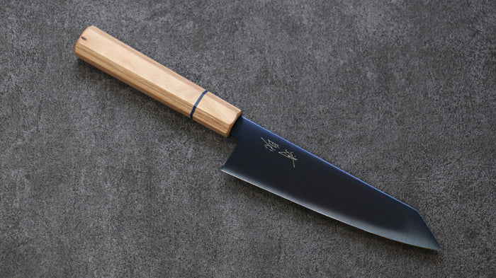 清助 SK-85鋼 イオンプレーティング 切付三徳包丁  180mm ホワイトウッド柄