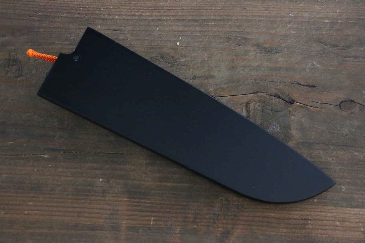 黒塗り鞘 三徳包丁用  黒合板ピン付き180mm - 清助刃物