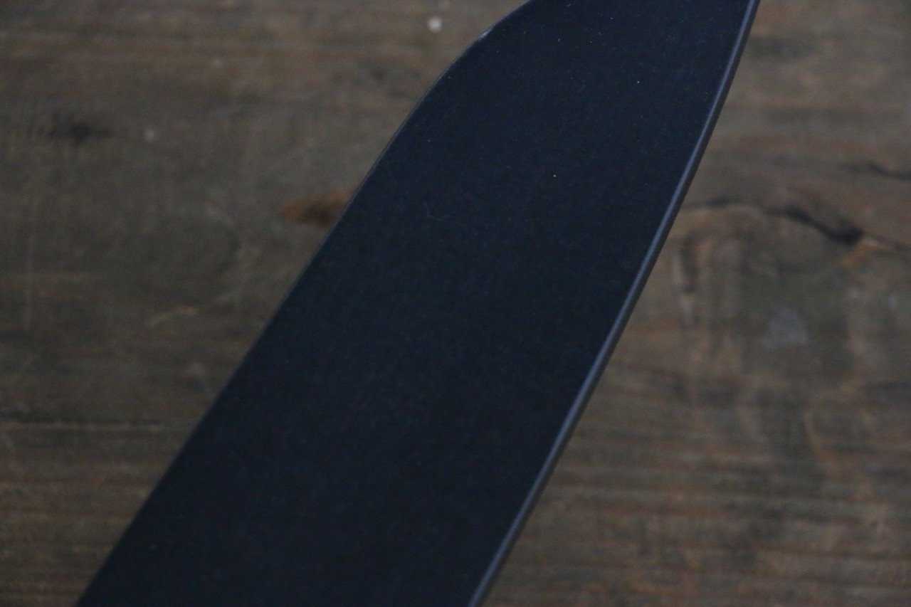 黒塗り鞘 牛刀包丁用  黒合板ピン付き 210mm - 清助刃物