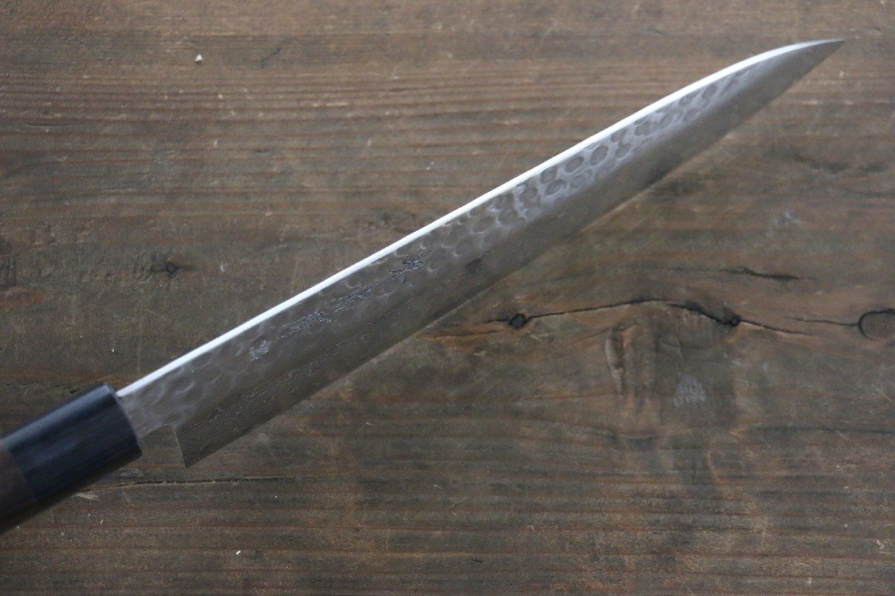 堺 孝行 AUS10 45層ダマスカス 牛刀包丁  210mm 紫檀柄 - 清助刃物