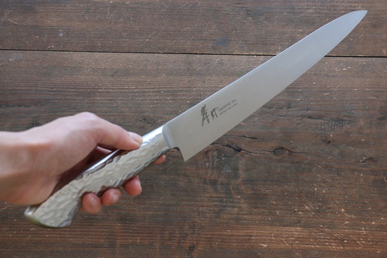 堺 孝行 INOXプロ モリブデン鋼 筋引包丁  240mm - 清助刃物