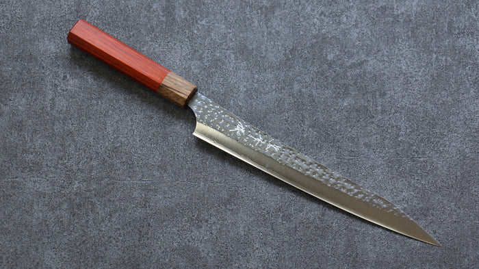 黒崎 優 閃光 鋭 R2/SG2 鎚目 筋引包丁 和包丁 240mm パドック柄
