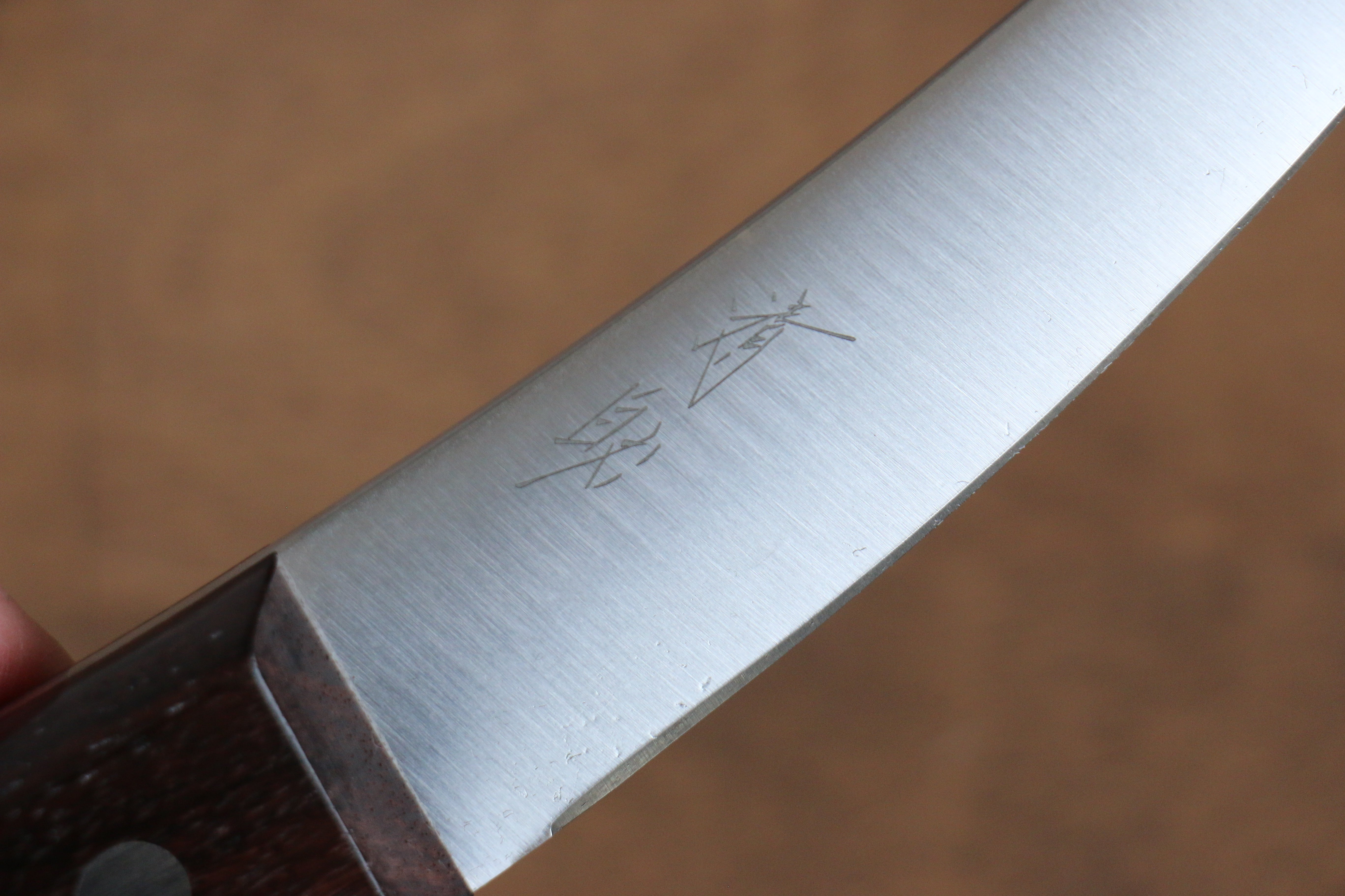清助 山賊 日本鋼 腸裂き 140mm 天然木柄 – 清助刃物