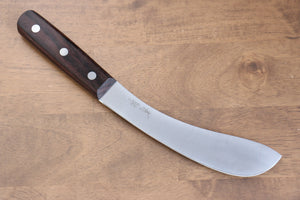 清助 山賊 日本鋼 皮剥 和包丁 170mm 天然木柄 - 清助刃物