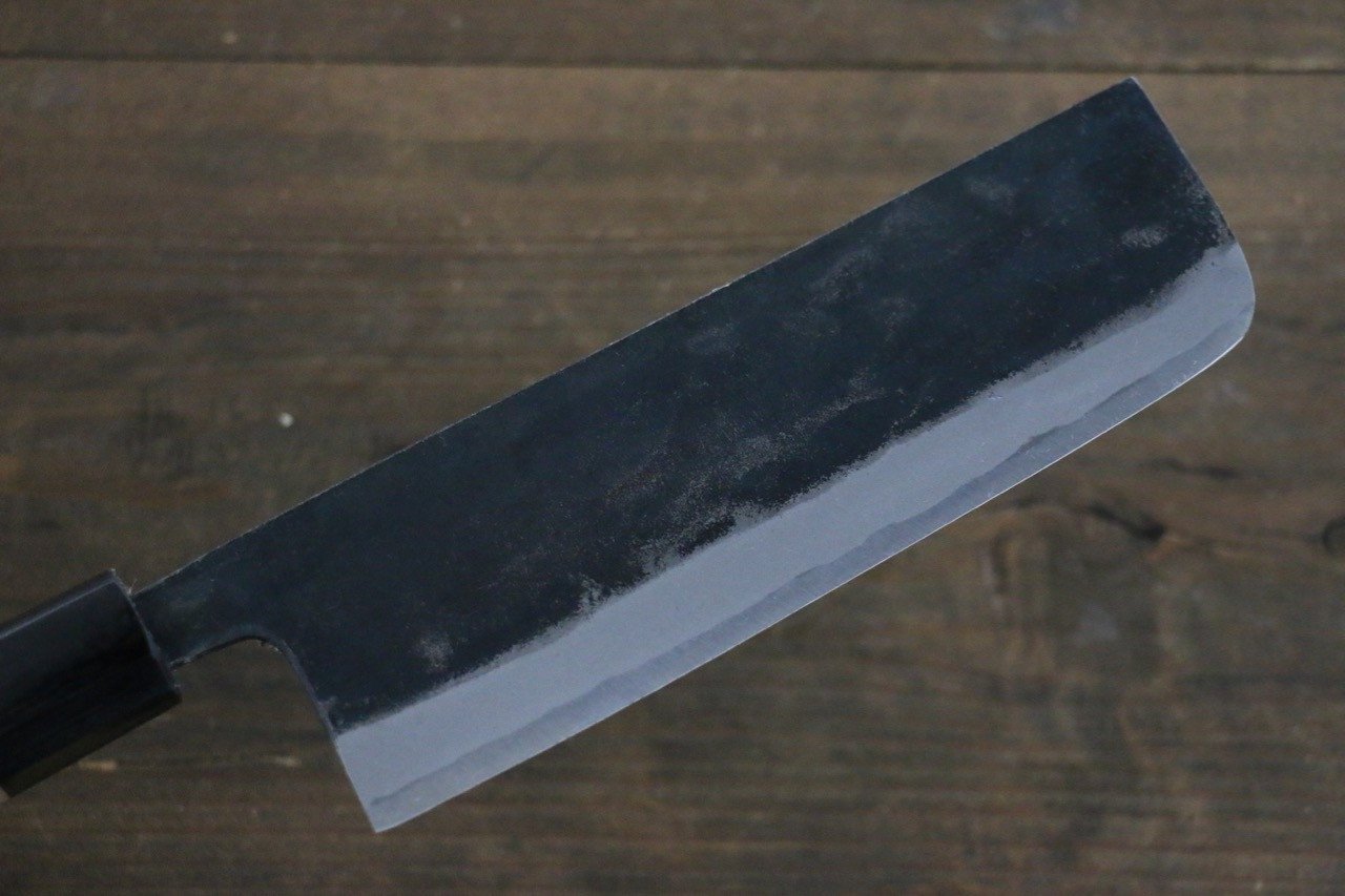 堺 孝行 青ニ鋼 黒打 菜切包丁  170mm - 清助刃物