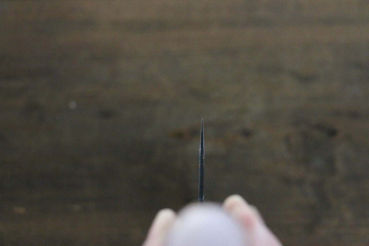 堺 孝行 青ニ鋼 黒打 菜切包丁  170mm - 清助刃物