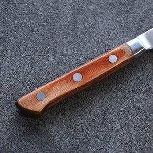 堺 孝行 V金5号 鎚目 ペティーナイフ 和包丁 90mm 茶合板柄 - 清助刃物