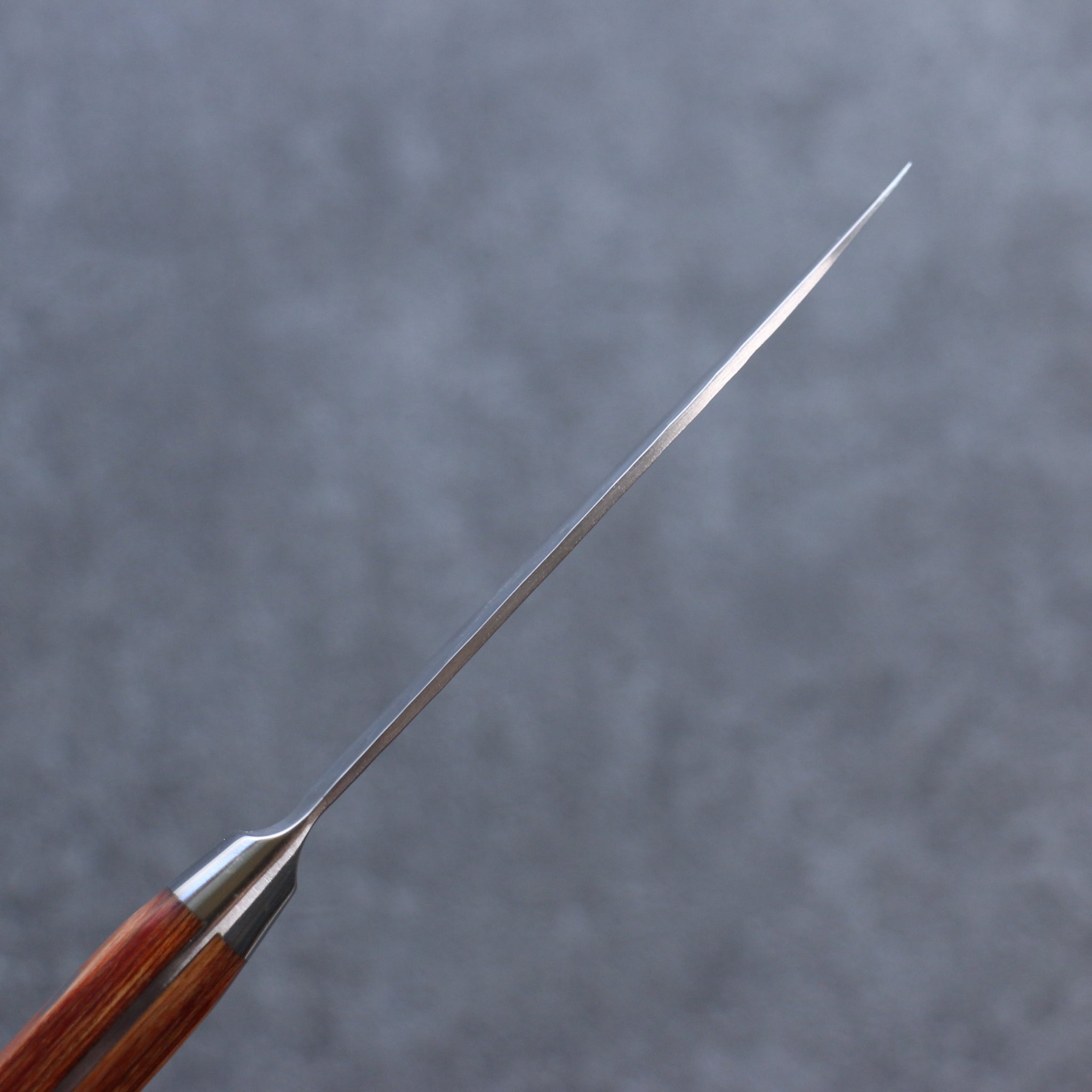 堺 孝行 V金5号 鎚目 ペティーナイフ  90mm 茶合板柄 - 清助刃物