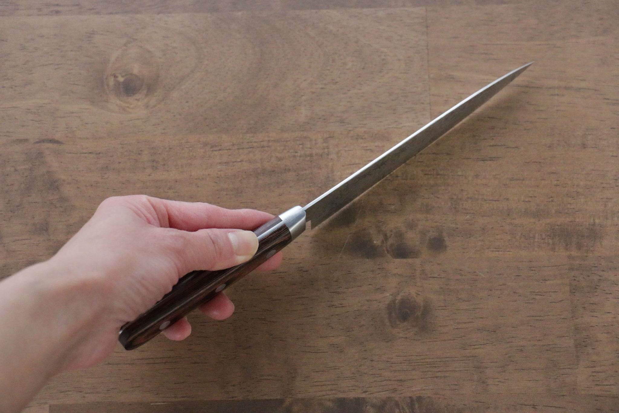 堺 孝行 V金10号 17層ダマスカス 鏡面仕上げ ペティーナイフ  135mm - 清助刃物