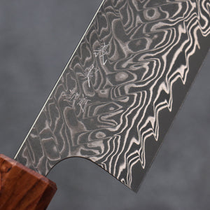 加藤 義実 R2/SG2 ダマスカス 三徳包丁 和包丁 170mm パドック (ターコイズリング付き)柄 - 清助刃物