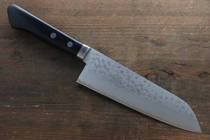 訓平 彩流（さいりゅう） V金10号 ダマスカス 三徳包丁 和包丁 170mm 合板柄 - 清助刃物