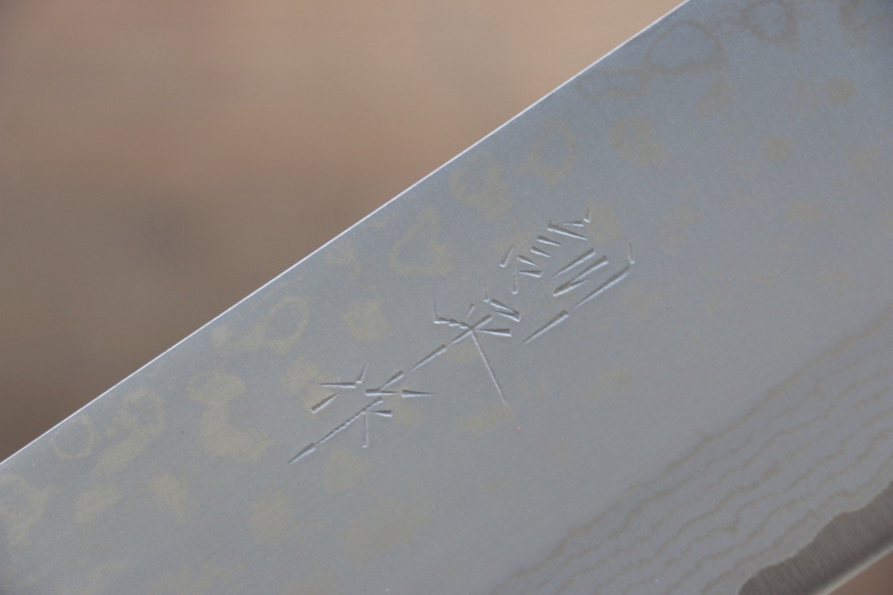 訓平 彩流（さいりゅう） V金10号 ダマスカス 菜切包丁  165mm 合板柄 - 清助刃物