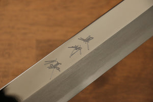 黒崎 優 青ニ鋼 鏡面仕上げ 柳刃包丁  330mm 黒檀(両側水牛リング付き）柄 鞘付き - 清助刃物