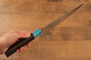 黒崎 優 閃光 R2/SG2 鎚目 筋引包丁  270mm タガヤサン柄 - 清助刃物