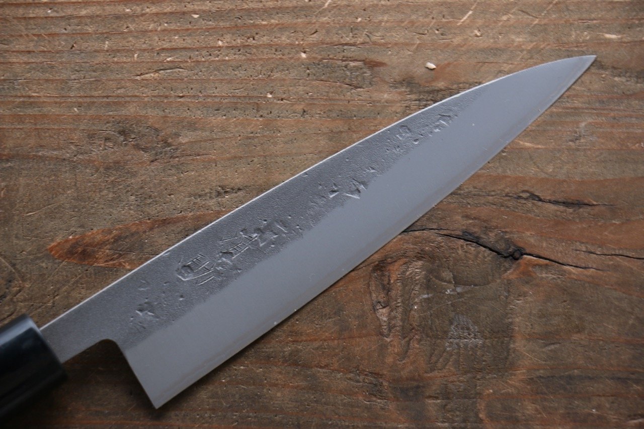 Seisuke Blue Steel No.2 Nashiji Gyuto, Santoku, Petty Japanese Chef Knives Set - 清助刃物