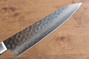 堺 孝行 V金10号 17層ダマスカス 牛刀包丁  180mm 緑合板柄 - 清助刃物