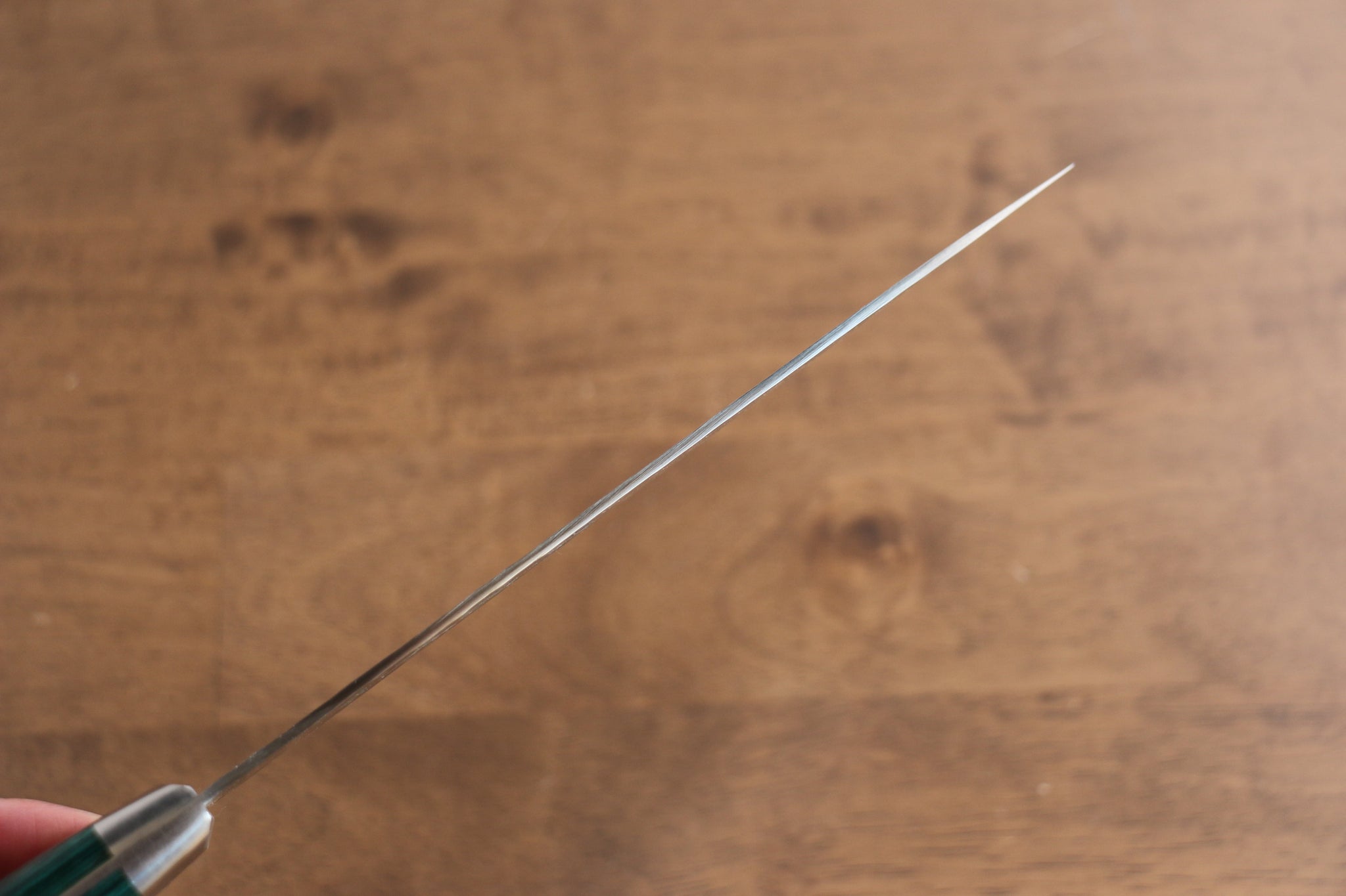 堺 孝行 V金10号 17層ダマスカス 牛刀包丁  180mm 緑合板柄 - 清助刃物