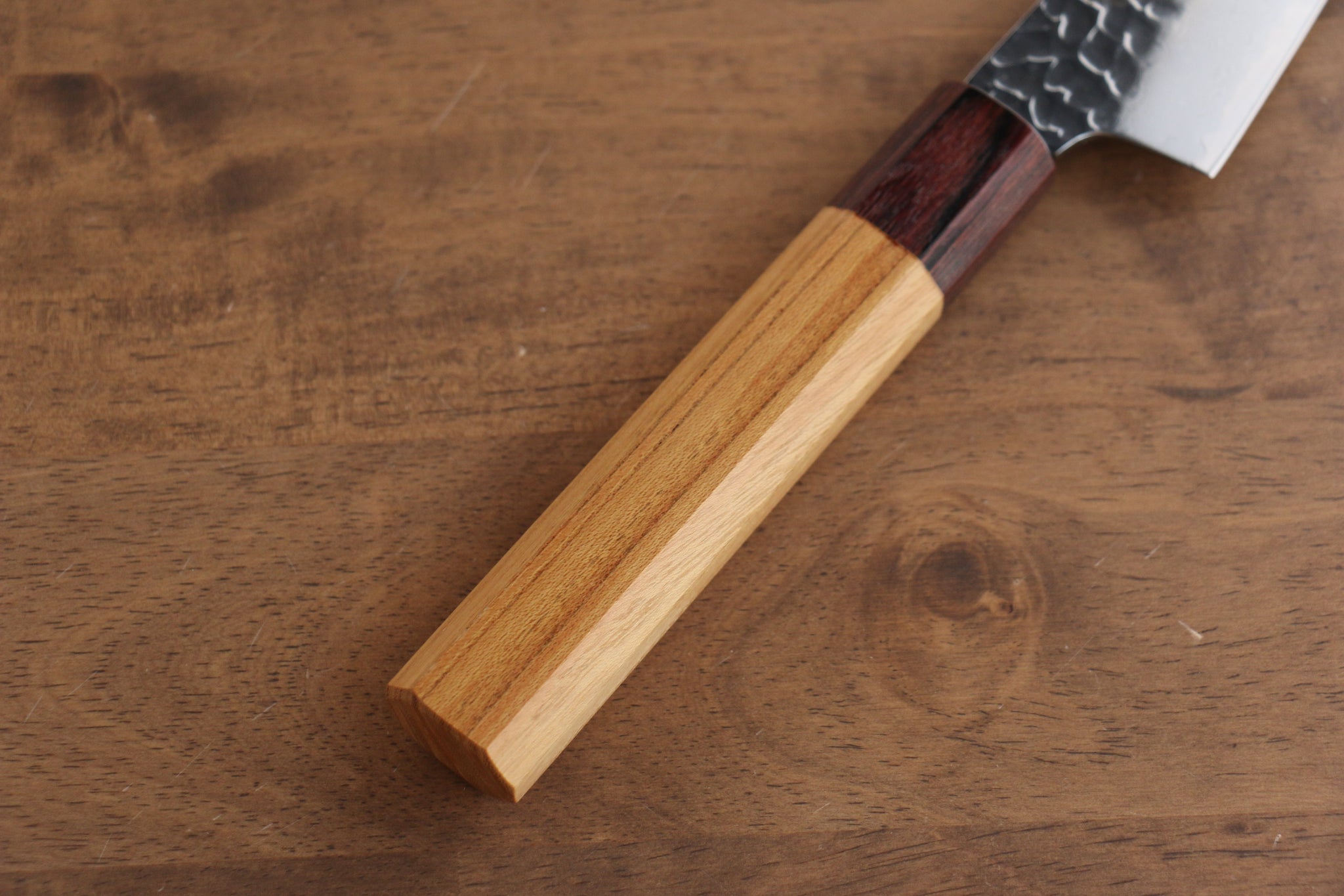 堺 孝行 V金10号 33層ダマスカス サバキ包丁  150mm ケヤキ柄 - 清助刃物