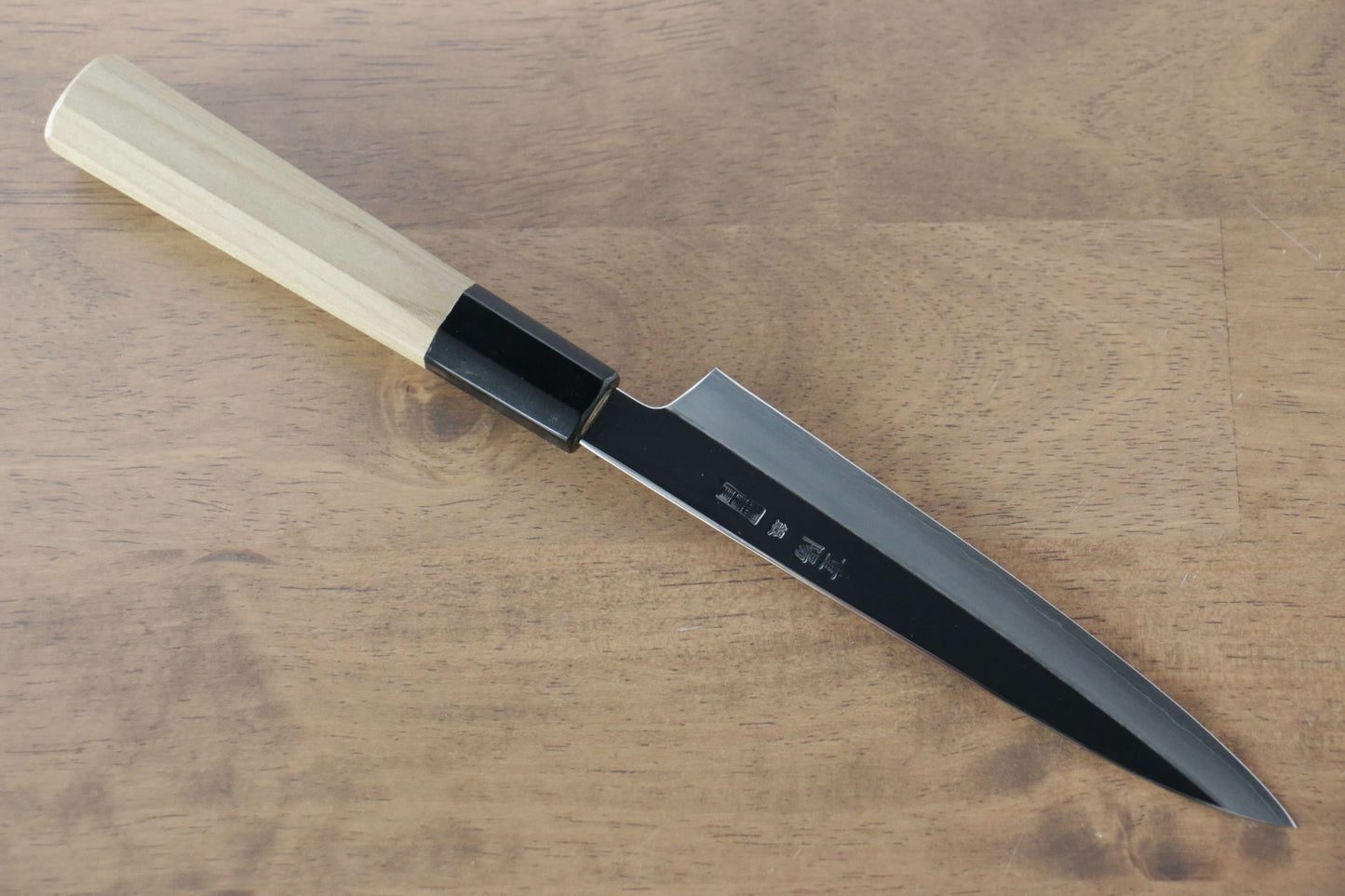 重陽 銀三鋼 鏡面仕上げ ペティーナイフ  150mm 朴柄 - 清助刃物