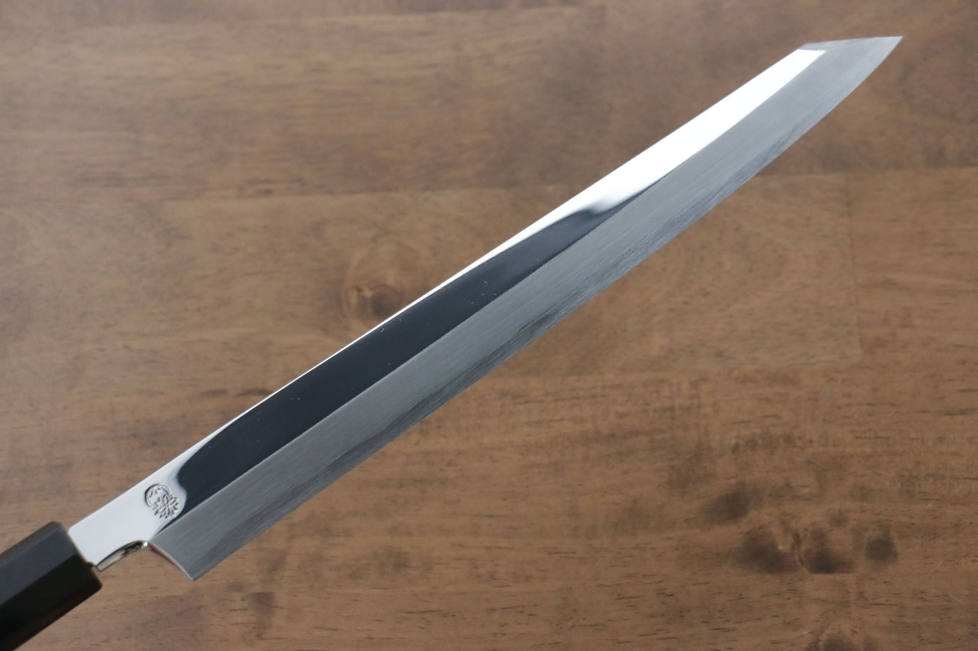 重陽 銀三鋼 鏡面仕上げ 剣型柳刃包丁  270mm 朴柄 - 清助刃物