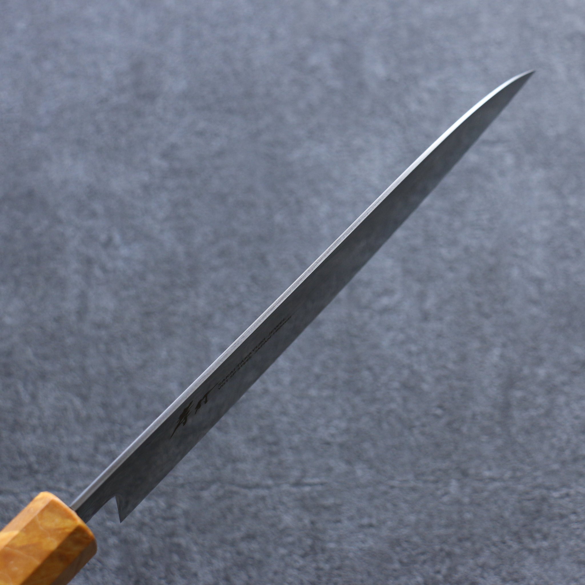 堺 孝行 JEWEL トパーズ V金1号 三徳包丁  180mm ウエンジ(両側黄口輪)柄 - 清助刃物