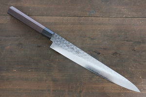 堺 孝行 AUS10 45層ダマスカス 筋引包丁 和包丁 240mm 紫檀柄 - 清助刃物