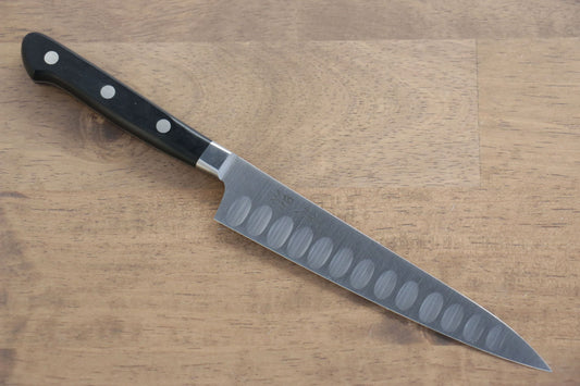 清助 スウェーデン鋼 ペティーサーモン  150mm 黒合板柄 - 清助刃物