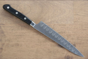 清助 スウェーデン鋼 ペティーサーモン  150mm 黒合板柄 - 清助刃物