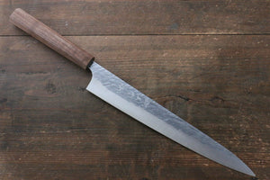 黒崎 優 雷神 コバルトスペシャル鋼 鎚目 筋引包丁 和包丁 270mm ウォルナット柄 - 清助刃物