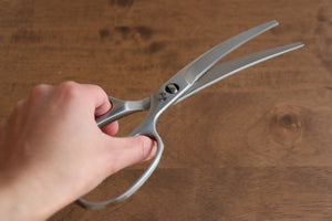 関 孫六 ステンレス鋼 カーブ刃 キッチンバサミ - 清助刃物