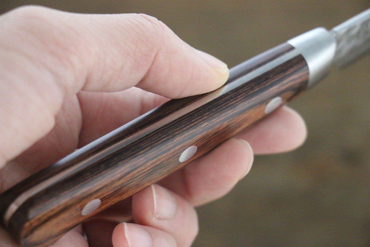 堺 孝行 V金10号 17層ダマスカス ペティーナイフ  80mm - 清助刃物