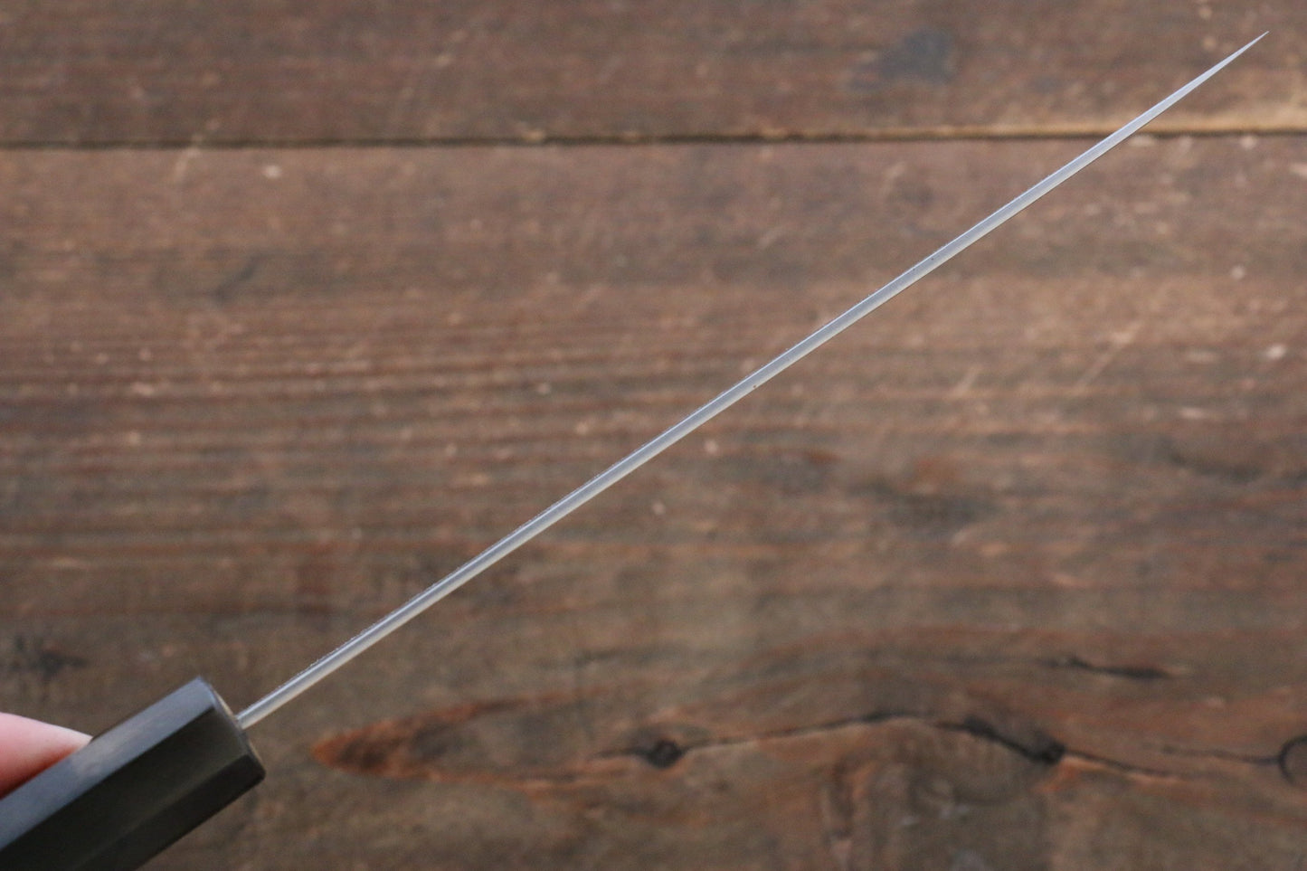 加藤 義実 R2/SG2  ダマスカス ペティーナイフ 150mm 漆塗り柄 鞘付き - 清助刃物