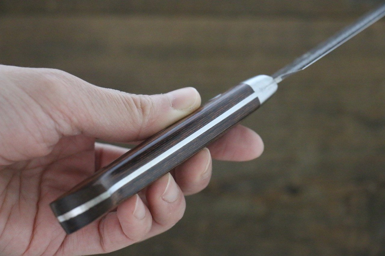 堺 孝行 V金10号 17層ダマスカス ペティーナイフ  135mm - 清助刃物