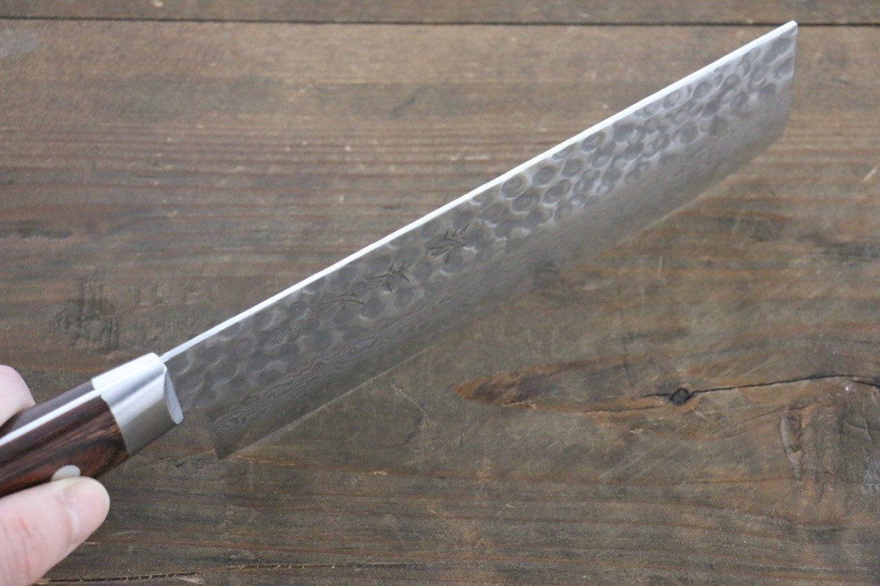 堺 孝行 V金10号 17層ダマスカス 菜切包丁  160mm - 清助刃物