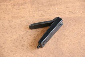 ブラック 小 ハイカーボン鋼 カバー付き 黒染 爪切り - 清助刃物