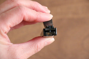 ブラック 大 ハイカーボン鋼 カバー付き 黒染 爪切り - 清助刃物