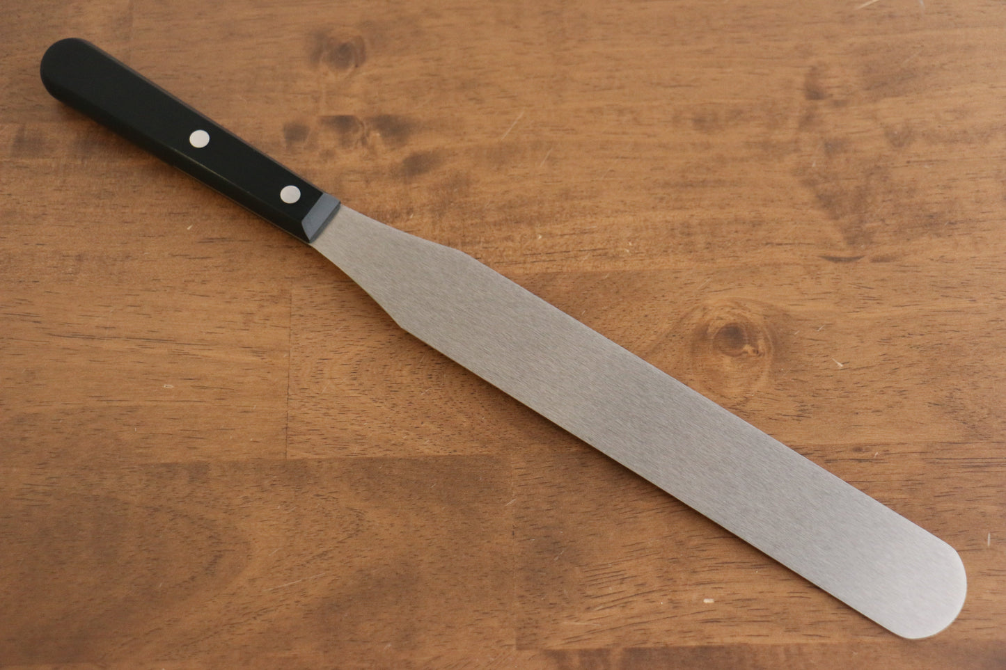 ヴォストフ ステンレス鋼 パレットナイフ  250mm 黒プラスチック柄 - 清助刃物