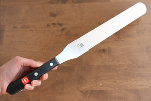 ヴォストフ ステンレス鋼 パレットナイフ  300mm 黒プラスチック柄 - 清助刃物