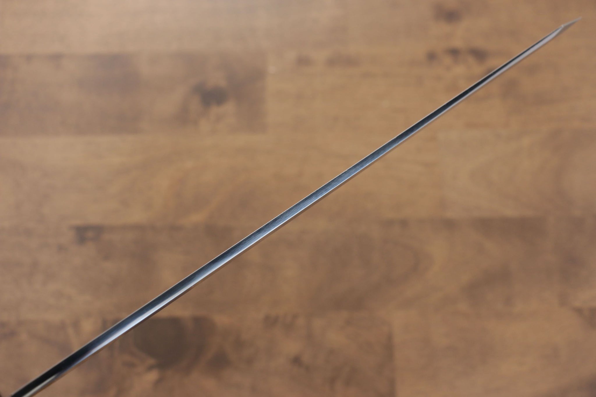 堺 孝行 富士山 本焼 白ニ鋼 鏡面仕上げ 切付柳刃包丁  300mm リング付き黒檀柄 鞘付き - 清助刃物