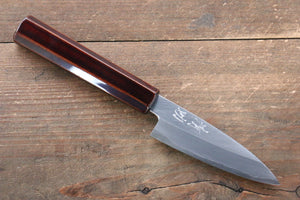 清助 銀三鋼 パーリングナイフ 和包丁 85mm 漆塗り柄 - 清助刃物