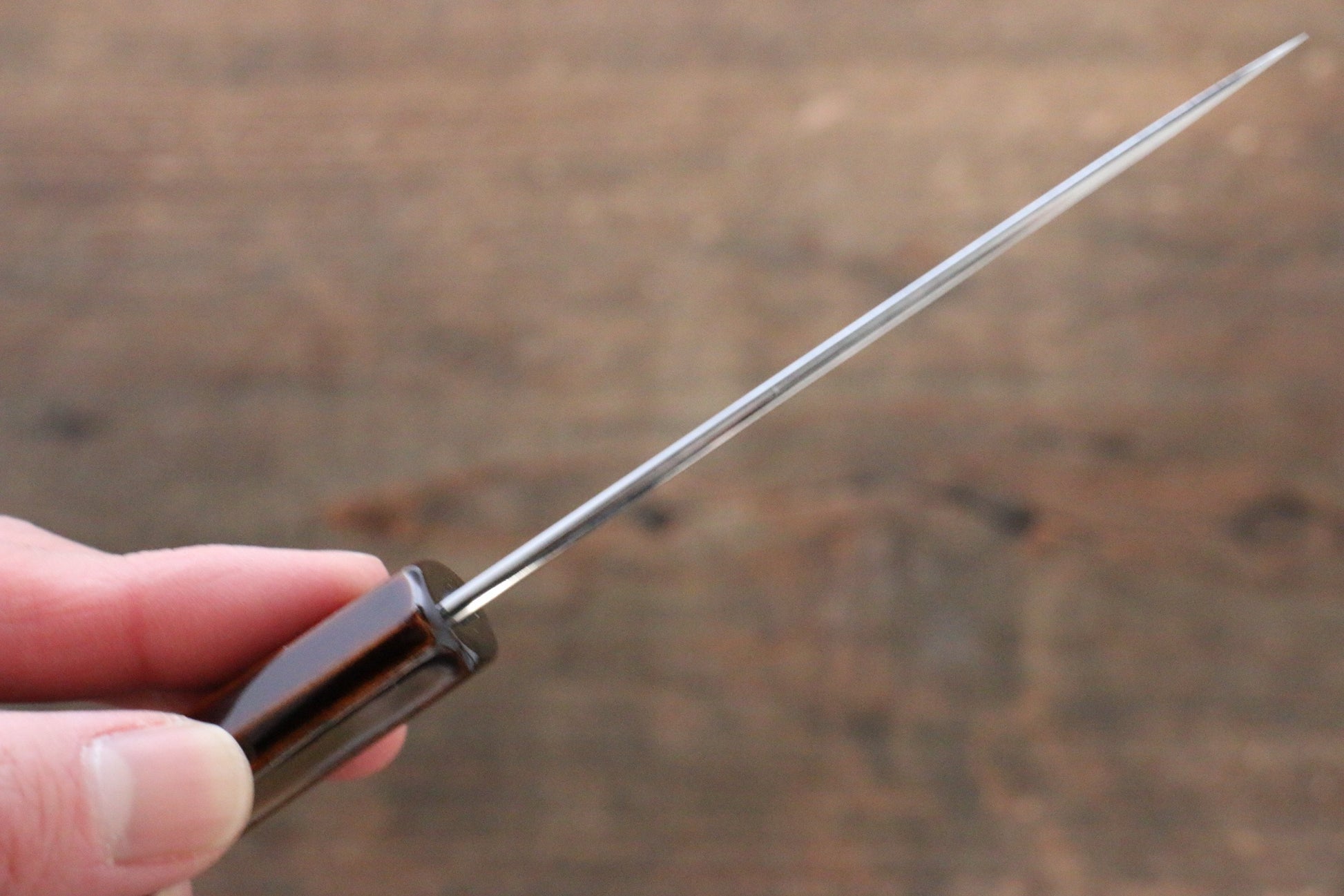 清助 銀三鋼 パーリングナイフ  85mm 漆塗り柄 - 清助刃物