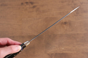 黒崎 優 閃光 R2/SG2 鎚目 三徳包丁 和包丁 180mm 黒アクリル柄 - 清助刃物