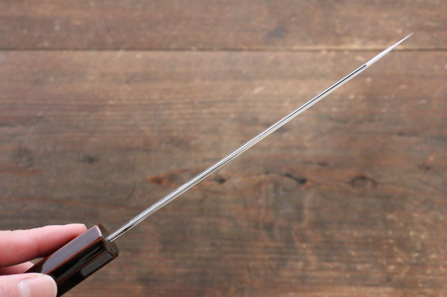 清助 銀三鋼 切付ペティナイフ  150mm 漆塗り柄 - 清助刃物