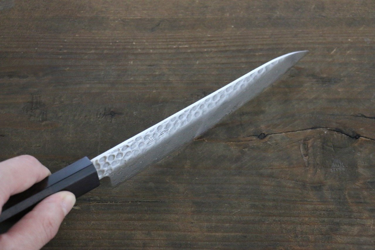 清助 AUS10 ペティーナイフ  150mm 紫檀柄 - 清助刃物